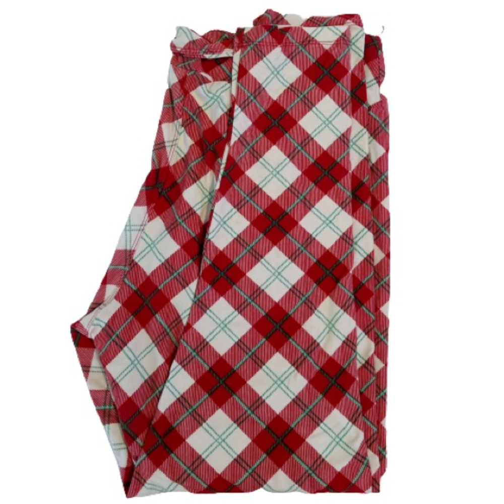LuLaRoe leggings holiday plaid TC2